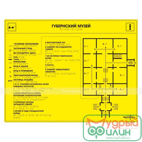 Мнемосхема тактильная на монохромной основе 901-3-PVC3-470x610 - 1