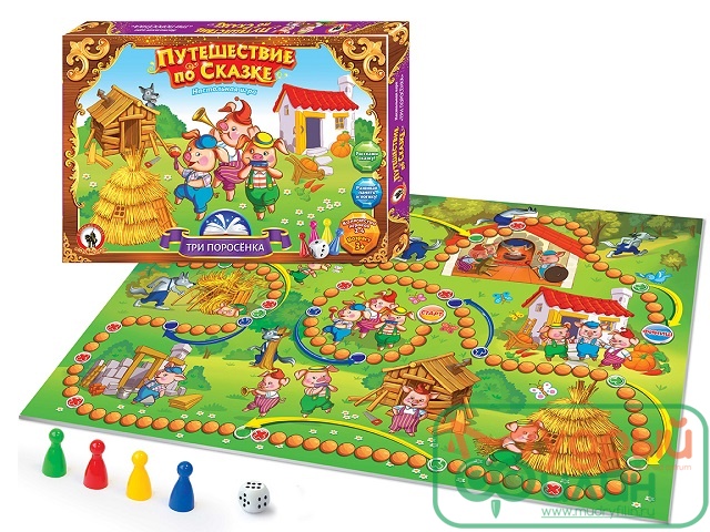 НАСТОЛЬНАЯ ИГРА "ПУТЕШЕСТВИИ ПО СКАЗКЕ" - ТРИ ПОРОСЕНКА" - 1