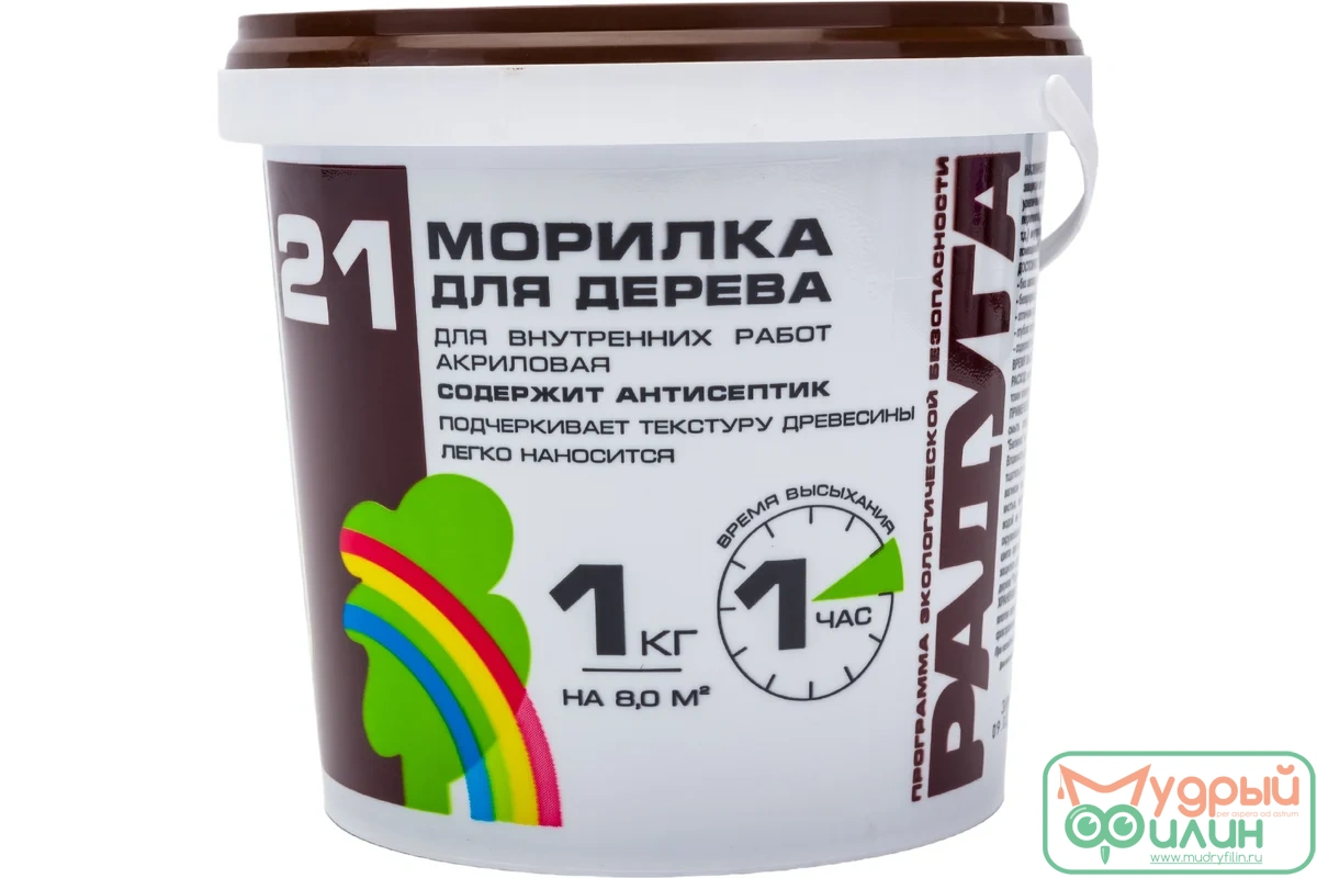 Морилка Радуга ВДАК 21 (орех; 1 кг) 4607017514566 - 1